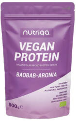 Nutriqa bio vegán baobab-arónia protein shake 500g