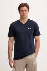 EA7 Emporio Armani t-shirt férfi pamuttal - sötétkék S
