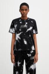MM6 Maison Margiela t-shirt női pamut - fekete M - answear - 87 990 Ft