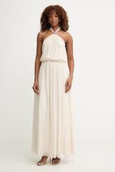 Haveone ruha selyemmel - bézs S - answear - 30 990 Ft
