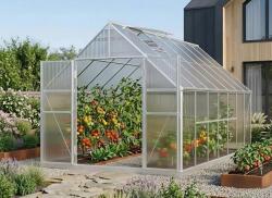 LANIT PLAST üvegház LANITPLAST SARANA 8x14 PC 4 mm ezüst színű (LG4750)