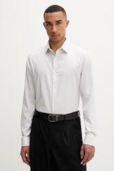 Calvin Klein férfi ing pamut elasztánnal - bézs 41 - answear - 20 990 Ft