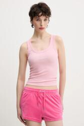 Juicy Couture top JUICY HIBISCUS CRYSTAL - rózsaszín L