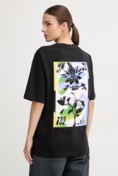 PUMA t-shirt női pamuttal Graphics Psychoflower - fekete M