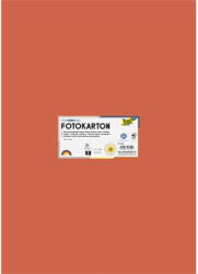  Dekorkarton, 2 oldalas, 50x70 cm, 300 g, 10 lap, FOLIA, narancssárga (6140) - mystock