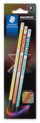 STAEDTLER Grafitceruza készlet, HB, STAEDTLER "Norix® 181", 3 különböző szín (181-HBBK3) - mystock