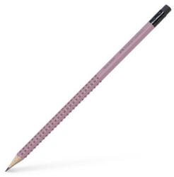 Faber-Castell Grafitceruza radírral, B, háromszögletű, FABER-CASTELL "Grip 2001", rózsaszín (217237) - mystock