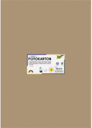  Dekorkarton, 2 oldalas, 50x70 cm, 300 g, 10 lap, FOLIA, őzbarna (6175) - mystock