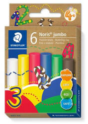 STAEDTLER Modellező gyurma készlet, STAEDTLER "Noris® jumbo 842", 6 különböző szín (842 C6 PE) - mystock
