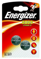 Energizer Gombelem, CR2025, 2 db, ENERGIZER (626981) - mystock