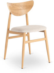 Mebel Elite BRAGA szék tölgy/bézs (ME-BRAGA-KR-D-T-K)