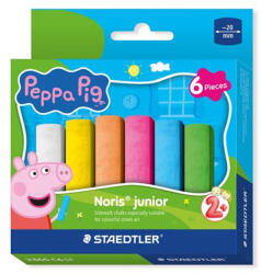 STAEDTLER Aszfaltkréta, jumbo, STAEDTLER "Noris® Junior 2365", Peppa malac, 6 szín (2365 C6 L1) - mystock