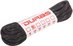 DURAS ZEBRA / Kerek cipőfűzők - fekete/barna 120 cm (040049)