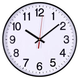 Office Falióra, 30 cm, OFFICE PRODUCTS, fekete keret (13223011-05) - mystock