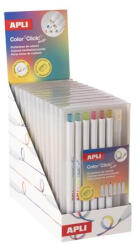 APLI Színes töltőceruza készlet, display, többszínű írásvonal, APLI "Color Click Mix (20549) - mystock