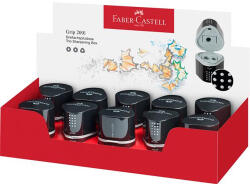 Faber-Castell Hegyező display, háromlyukú, tartályos, FABER-CASTELL "Grip 2001 Trio", fekete (283899) - mystock
