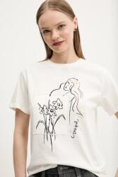 Desigual pamut póló PARAGUAY - fehér XS