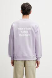 Drôle de Monsieur férfi pamut melegítőfelső Le Sweatshirt Slogan - lila XL