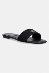 Calvin Klein női papucs SQUARE FLAT SNDL CANVAS HW - fekete Női 36