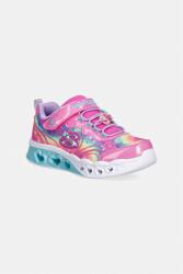 Skechers FLUTTER HEART LIGHTS GROOVY SWIRL gyerek sportcipő - rózsaszín 27