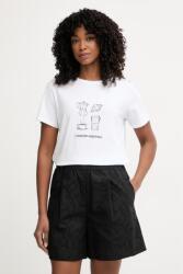 Marella t-shirt női pamut elasztánnal Emme by Marella - fehér XL - answear - 23 990 Ft
