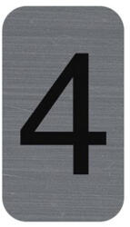 Exacompta Információs tábla, öntapadó, 2, 5x4, 4 cm, alumíniumhatású, EXACOMPTA, 4-es (67184E) - tonerpiac
