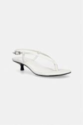 Calvin Klein bőr szandál KITT HEEL SNDL STRAPPY SLING LTH - bézs Női 41