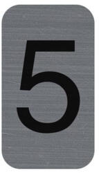 Exacompta Információs tábla, öntapadó, 2, 5x4, 4 cm, alumíniumhatású, EXACOMPTA, 5-ös (67185E) - tonerpiac