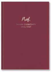 TopTimer Tanári zsebkönyv, 2026/2027 tanév, A5, heti, TOPTIMER, málna (27P100C-E06) - tonerpiac