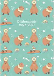 TopTimer Diáknaptár, 2026/2027 tanév, B6, heti, TOPTIMER, "Capibara (27D100J-00C) - tonerpiac