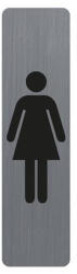 Exacompta Információs tábla, öntapadó, 4, 4x16, 5 cm, alumíniumhatású, EXACOMPTA, "Női (67168E) - tonerpiac