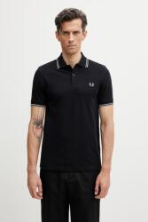 Fred Perry férfi pamut póló - sötétkék M