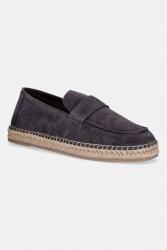 Calvin Klein espadrille férfi velúr ESPADRILLE LOAFER BAND SU - szürke Férfi 46