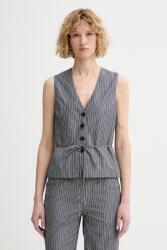 rag & bone egysoros mellény női pamut Paulette - szürke XL