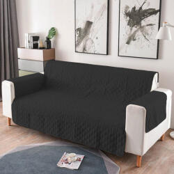 Ralex Pucioasa Cuvertura matlasata canapea 3 locuri model romburi neagra (RPU-75371)