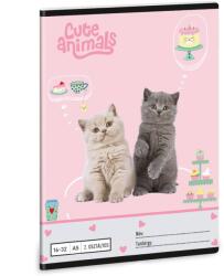 Ars Una 1632, II. oszt. A5 füzet Cute animals-tea party (5532) 26 (53595324)