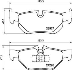 MINTEX Fékbetét készlet MINTEX MDB2683 for BMW (MDB2683)