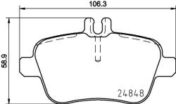 MINTEX Fékbetét készlet MINTEX MDB3206 for MERCEDES-BENZ, INFINITI (MDB3206)
