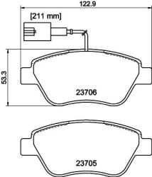 MINTEX Fékbetét készlet MINTEX MDB3193 for FIAT, CITROËN, PEUGEOT (MDB3193)