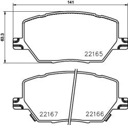 MINTEX Fékbetét készlet MINTEX MDB3770 for JEEP, FIAT, ALFA ROMEO (MDB3770)