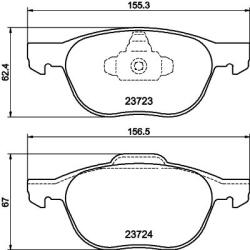 MINTEX Fékbetét készlet MINTEX MDB2634 for FORD, MAZDA, VOLVO, NISSAN, … (MDB2634)