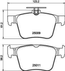 MINTEX Fékbetét készlet MINTEX MDB3101 for VW, SKODA, AUDI, SEAT, … (MDB3101)