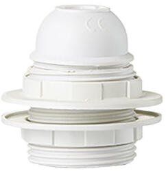 Eurolamp E27-es fehér műanyag csillár foglalat 220-240V, Eurolamp, 560273 (560273)