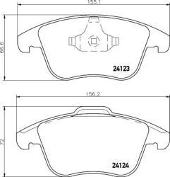 MINTEX Fékbetét készlet MINTEX MDB2860 for FORD, VOLVO, LAND ROVER, MG, … (MDB2860)