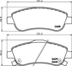 MINTEX Fékbetét készlet MINTEX MDB2939 for HONDA (MDB2939)