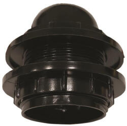 Eurolamp E27-es fekete műanyag csillár foglalat 220-240V, Eurolamp, 925173 (925173)