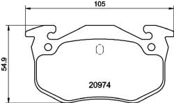 MINTEX Fékbetét készlet MINTEX MDB2868 for PEUGEOT, RENAULT, CITROËN (MDB2868)