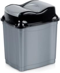 Orion Coș de gunoi din plastic 5 l cu capac rabatabil, gri Cos de gunoi