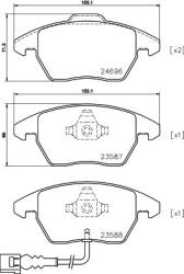 MINTEX Fékbetét készlet MINTEX MDB3824 for VW, SKODA, SEAT, AUDI (MDB3824)