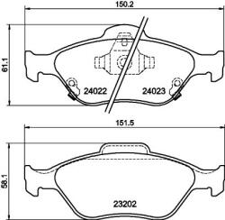 MINTEX Fékbetét készlet MINTEX MDB2769 for TOYOTA, DAIHATSU (MDB2769)
